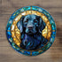 Flat Coated Retriever Glass Suncatcher Worktop Saver